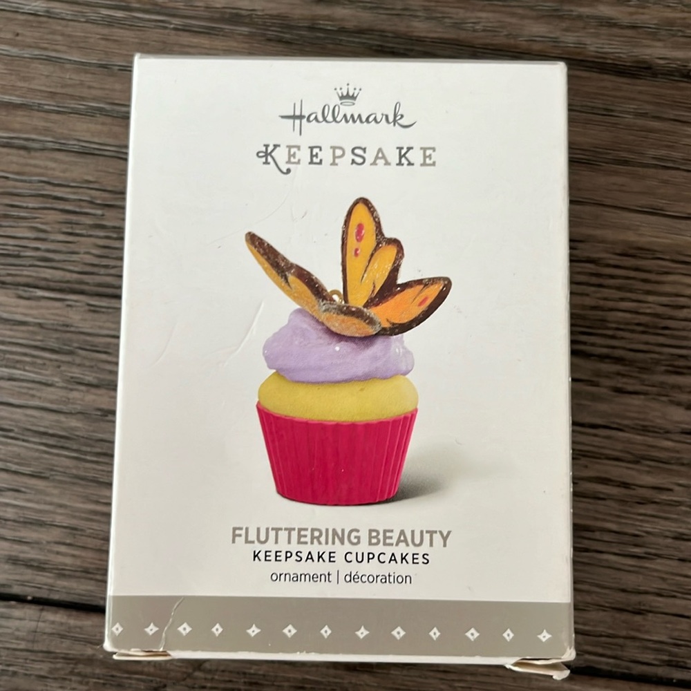 Hallmark keepsake butterfly cupcake ornament